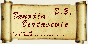 Danojla Birtašević vizit kartica